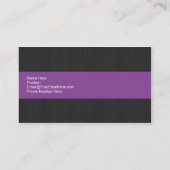 Dunkle und Lila Berufliche Visitenkarte (Rückseite)