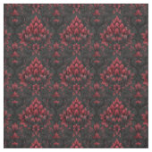 Dunkle und moody-rote und schwarze Damaskus Stoff (Muster)