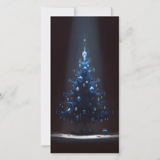 Dunkle ungewöhnliche Weihnachtskarten Feiertagskarte (Vorderseite)