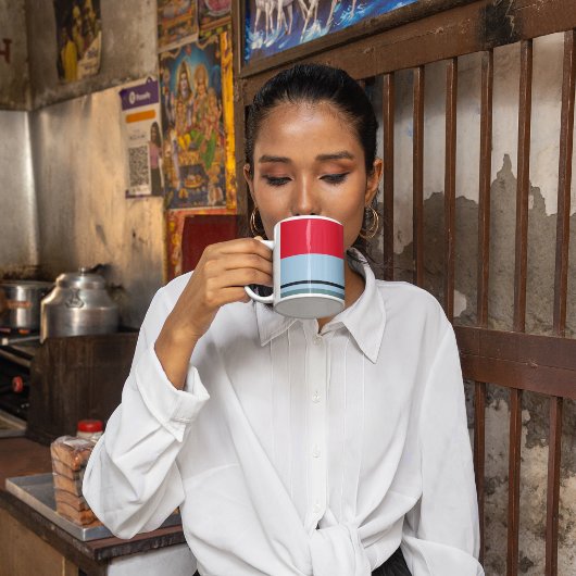 Dunkle Uniformen Streifen Kaffeetasse