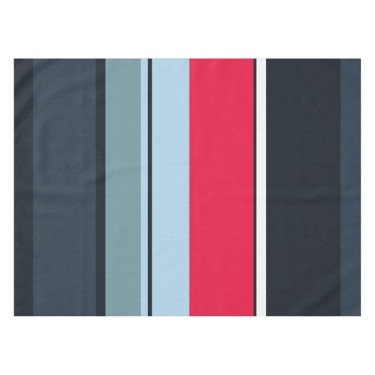 Dunkle Uniformstreifen Tischdecke (Vorderseite (Horizontal))