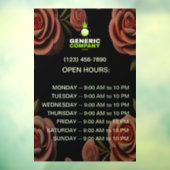 Dunkle Unternehmenszeiten für kundenspezifische Un Fensteraufkleber (Blatt 3)