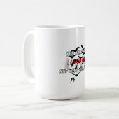 Dunkle Vampir-Gotik-Zitat-Ästhetik-Kaffeetasse Kaffeetasse (Vorderseite Links)