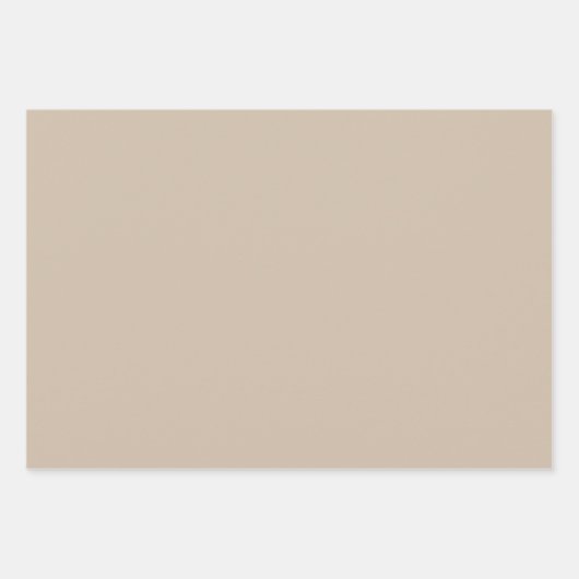 Dunkle Vanilla Solid Color Geschenkpapier Set (Vorderseite 3)