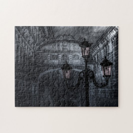 Dunkle Venedig Rain Bridge of Sights at Night Puzzle (Horizontal)