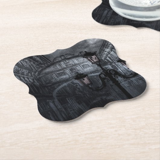 Dunkle Venedig Rain Bridge of Sights at Night Untersetzer (angewinkelt)