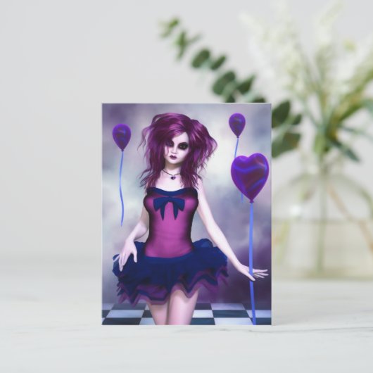 Dunkle Vergnügung Postkarte (Stehend Vorderseite)