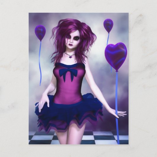 Dunkle Vergnügung Postkarte (Vorderseite)