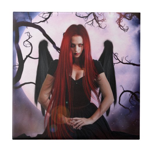 Dunkle Verzauberung Fliese (Vorderseite)