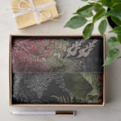 Dunkle Viktorianische französische Rose Ephemera D Seidenpapier (Geschenk)