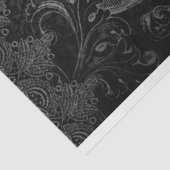 Dunkle Viktorianische französische Rose Ephemera D Seidenpapier (Ausschnitt)