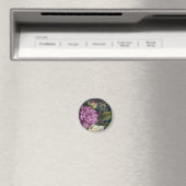 Dunkle Vintage-Blumen Magnet (In Situ (Geschirrspüler))
