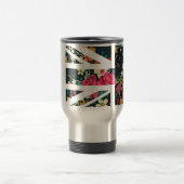 Dunkle Vintage Flagge Reisebecher (Mittel)