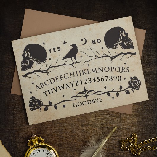 Dunkle Vintage Geistesgespräche Vorstand Raven Dec Seidenpapier