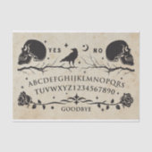 Dunkle Vintage Geistesgespräche Vorstand Raven Dec Seidenpapier (Vorderseite)