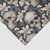 Dunkle Vintage gotische Blütenschnecke Seidenpapier (Ausschnitt)