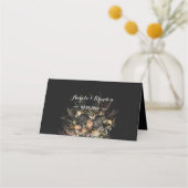 Dunkle Vintage Platzkarte (Rückseite)