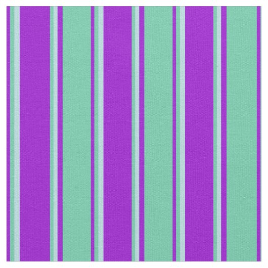 Dunkle Violette, Aquamarine & Pulver Blaues Muster Stoff (Nahaufnahme)