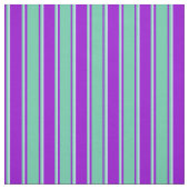 Dunkle Violette, Aquamarine & Pulver Blaues Muster Stoff (Muster)