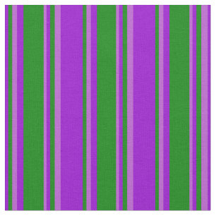 Dunkle violette, grüne und orchid farbige Streifen Stoff