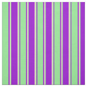 Dunkle Violette, hellgrüne Streifen und Muster aus Stoff (Muster)