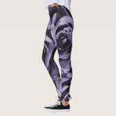 Dunkle Violette Lila Rose Mode Leggings (Links)