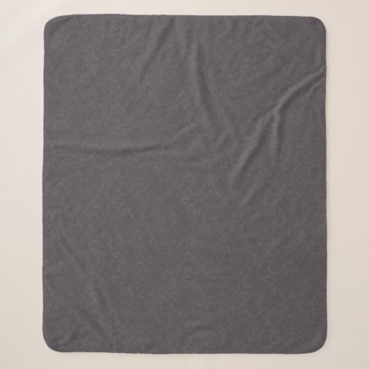 Dunkle violette texturierte Oberfläche mit wirbeln Sherpadecke (Vorderseite)