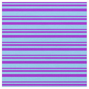Dunkle Violette und hellblaue Streifen Stoff