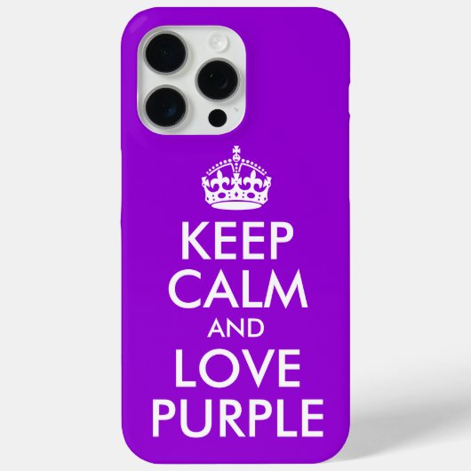 Dunkle Violette und Weiß Behaltend Ruhe und Liebe Case-Mate iPhone Hülle (Rückseite)