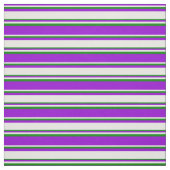 Dunkle violette, weiße und grüne Linien Stoff (Muster)