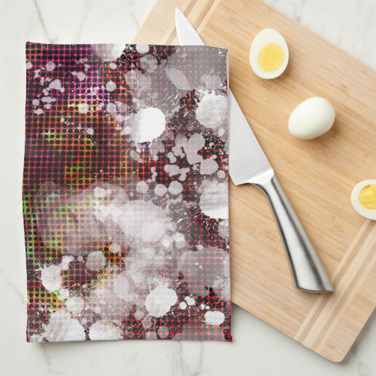 dunkle Vorbereitung Geschirrtuch (Viertel Falte)