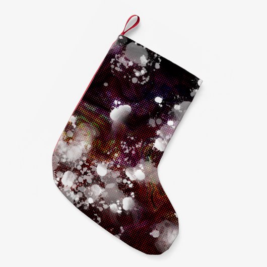 dunkle Vorbereitung Kleiner Weihnachtsstrumpf (Vorderansicht (hängend))