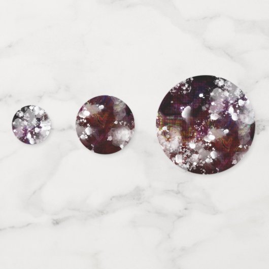 dunkle Vorbereitung Konfetti (Rückseiten)