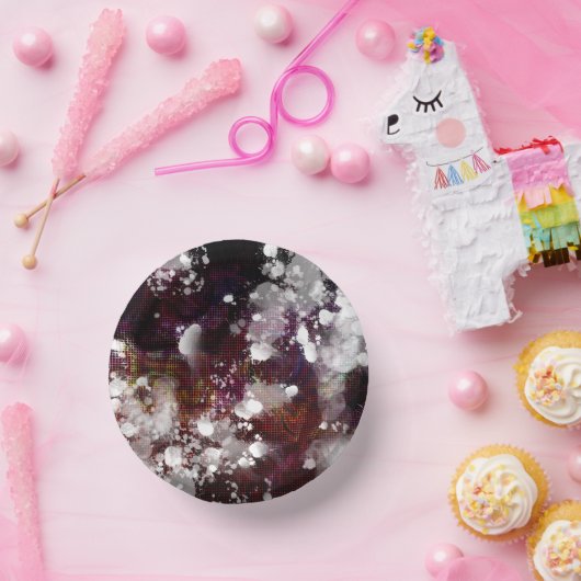 dunkle Vorbereitung Pappteller (Party)