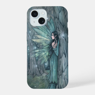 Dunkle Wald Fee Fantasie Mystische Kunstwerke iPhone 15 Hülle