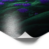 Dunkle Waldlandschaft Print Fotodruck (Ecke)