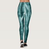 Dunkle Waldmuster-Gamaschen Leggings (Rückseite)