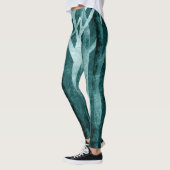 Dunkle Waldmuster-Gamaschen Leggings (Links)