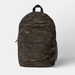 Dunkle Walnussrinde Robuste Woodland-Jäger-Camou Bedruckter Rucksack