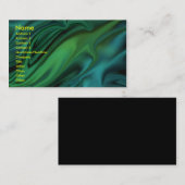 Dunkle Wasser-Visitenkarte Visitenkarte (Vorne/Hinten)