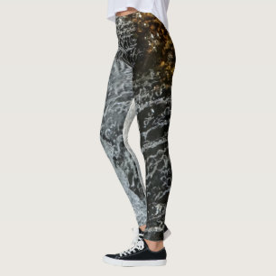 dunkle Wasserspritze Leggings
