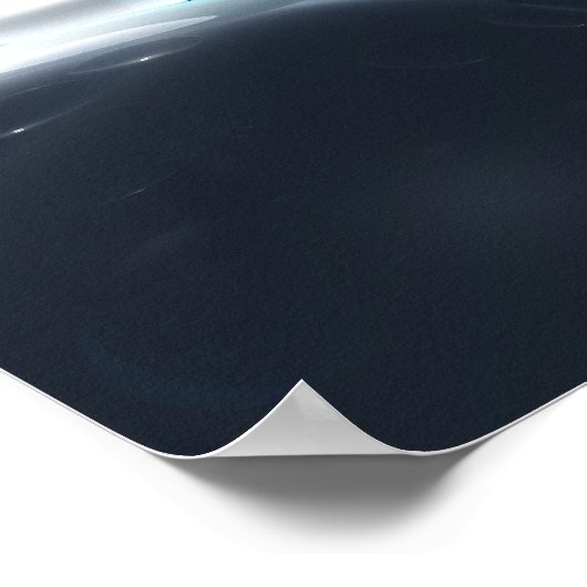 Dunkle Wassertropfen Poster (Ecke)