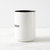 Dunkle weibliche EMS Personalisiert Name Tasse (Zentrum)