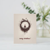 Dunkle Weihnachten Postkarte (Stehend Vorderseite)