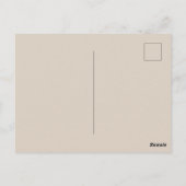 Dunkle Weihnachten Postkarte (Rückseite)