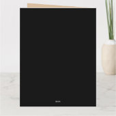 Dunkle Weihnachts Folklorischer Teufel Krampusbeut Karte (Rückseite)