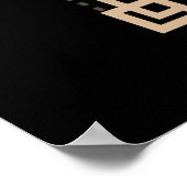 Dunkle Weihnachts Folklorischer Teufel Krampusbeut Poster (Ecke)