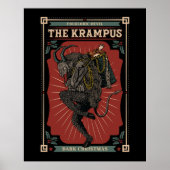 Dunkle Weihnachts Folklorischer Teufel Krampusbeut Poster (Vorne)