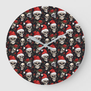 Dunkle Weihnachtsdekoration Gothic Weihnachten San Große Wanduhr