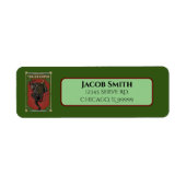 Dunkle WeihnachtsFolk Devil Krampus Rücksendeadres (Vorne)